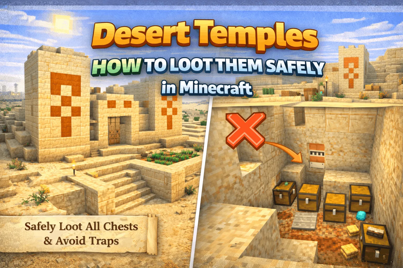 Desert Temples in Minecraft – How to Loot Them Safely